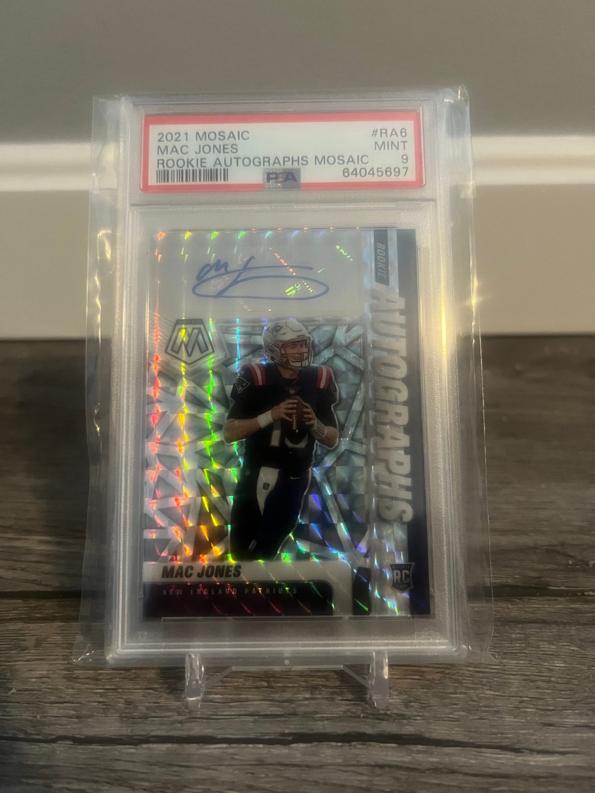 Rookie autographs 2021 Mac jones PSA 9