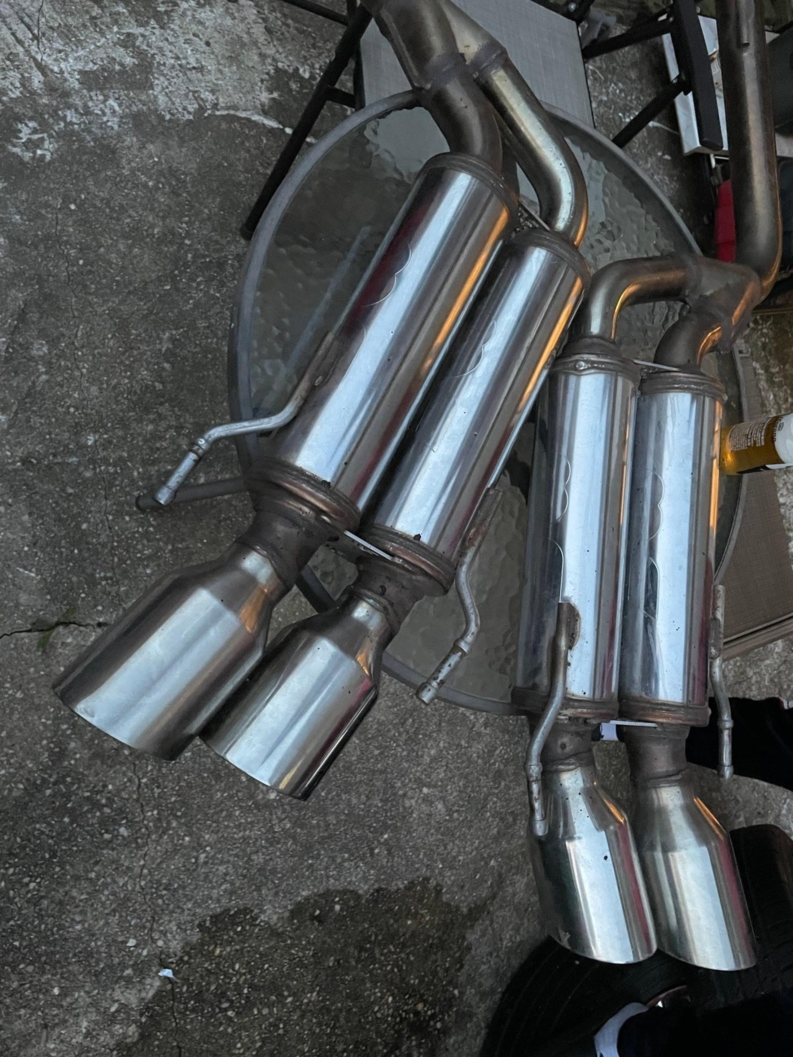 Quad tip Magna flow exhaust
