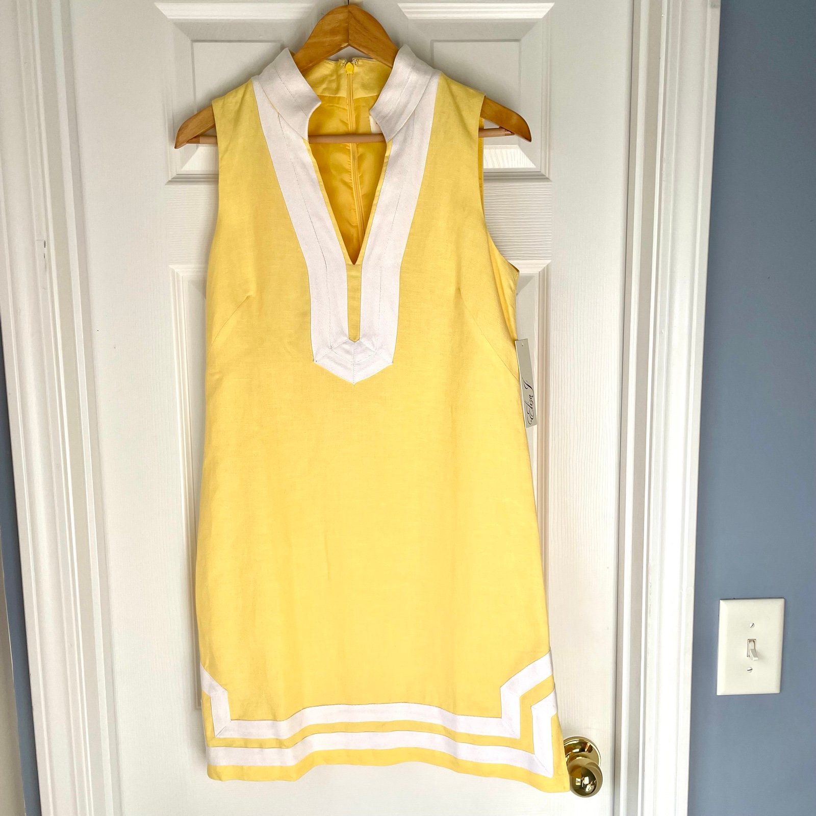 Eliza j mandarin collar shift dress 2025