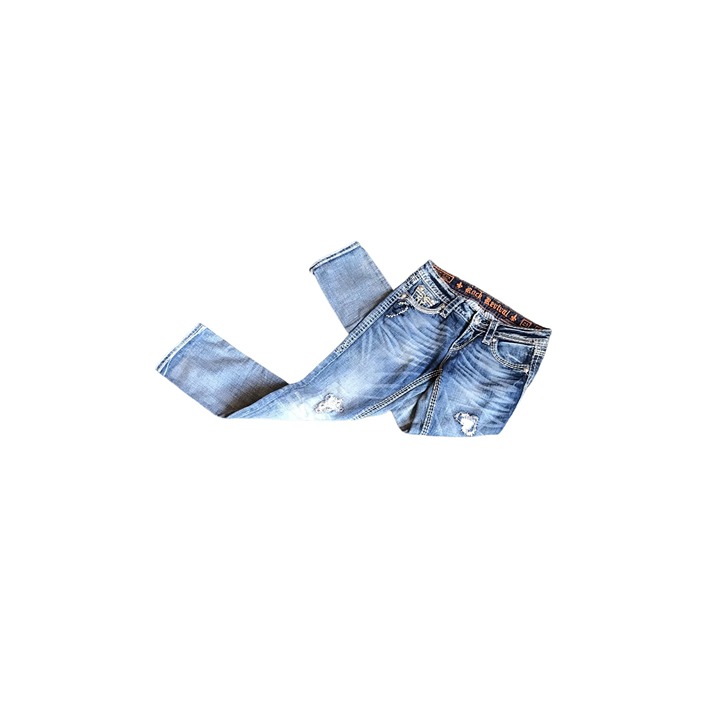 Rock Revival Kai Mid Wash Capri