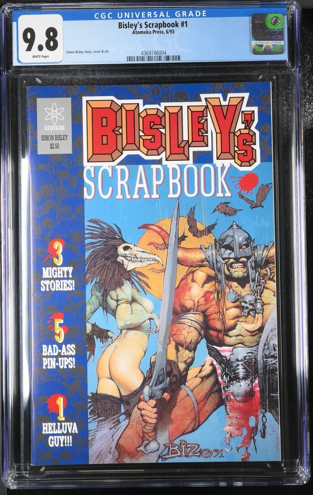 Bisley's Scrapbook #1 Simon Bisley CGC 9.8 6/93 NEW SLAB