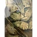 Antique PUSS IN BOOTS Lithograph Print Framed & Matted Frank Paton Cat Rare