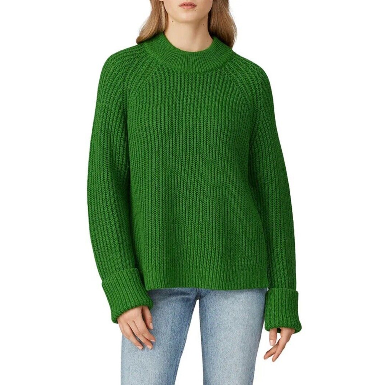 Club Monaco Women Green Pullover Sweater Small/petite