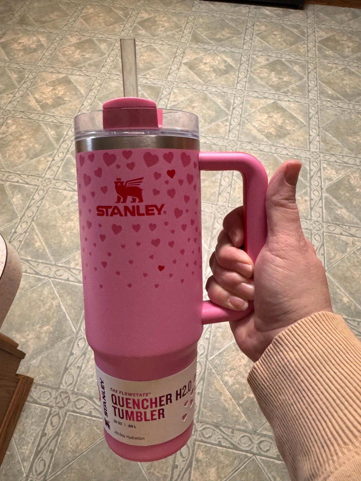 Stanley 30oz Pink Hearts