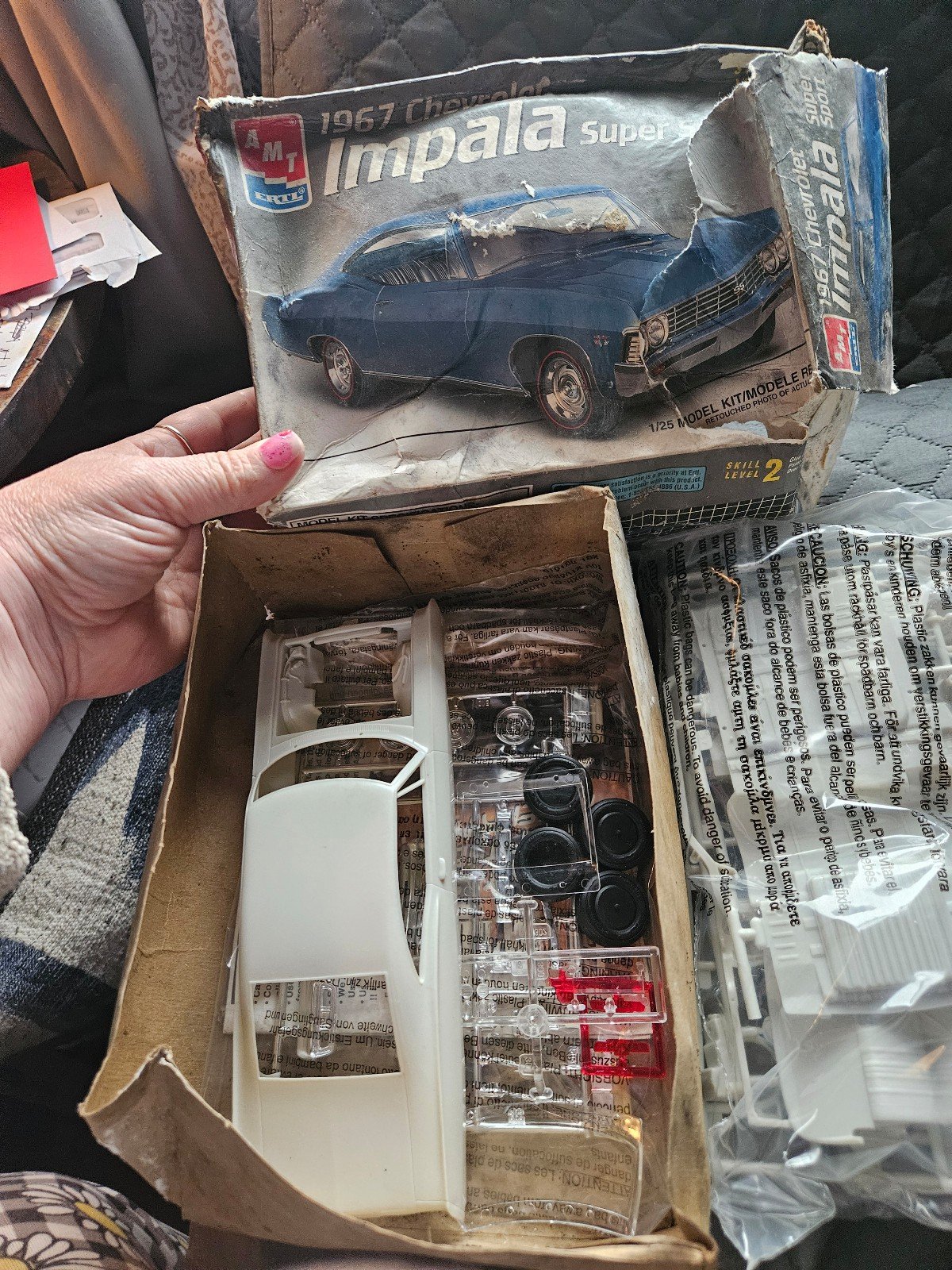 AMT 1967 CHEVROLET IMPALA SUPER SPORT STICK# 8207 model kit