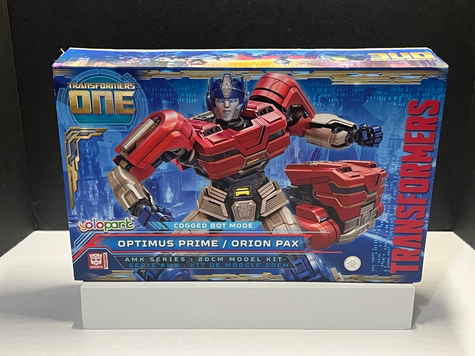 NEW Yolopark Transformers One Cogged Bot Mode • Optimus Prime NIB AMK Model Kit