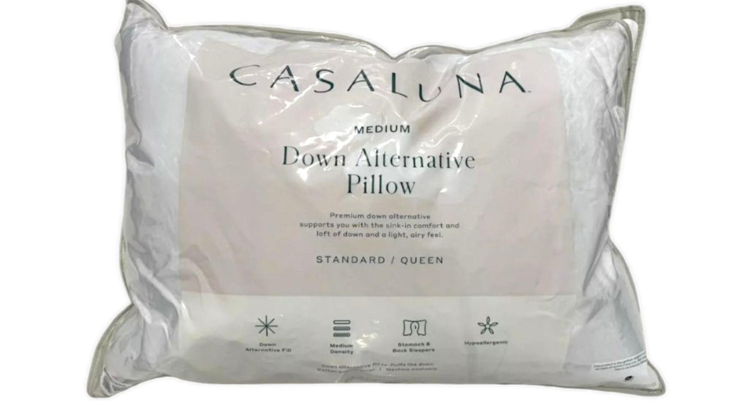 Casaluna Medium Down Alternative Pillow Stomach & Back Sleepers Standard / Queen