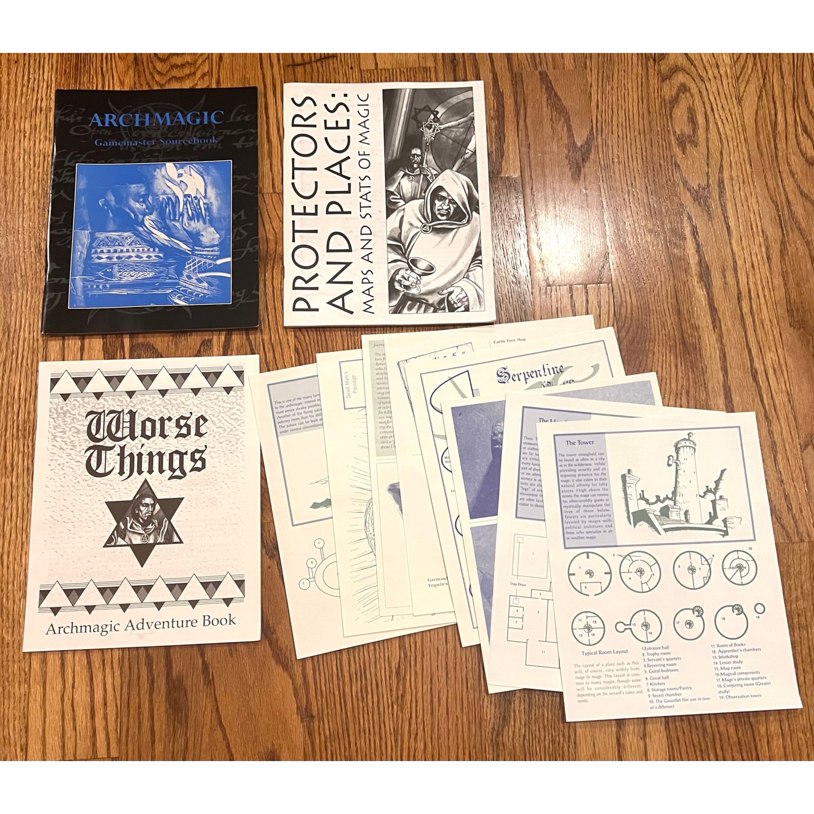 Role Aids Arch Magic Box Set (1993) Mayfair Games AD&D Dungeons & Dragons NO BOX