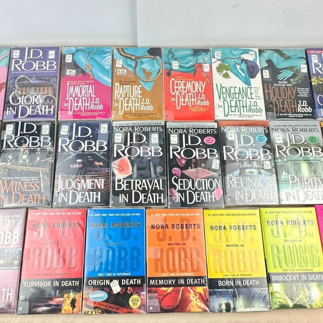 25x Nora Roberts J.D. Robb Death Series Romance Suspense PB Novels Books