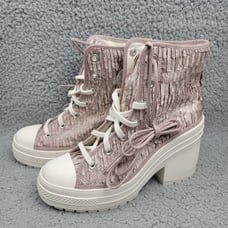 Converse Chuck 70 De Luxe Heel W 9.5 M 7.5 Chaotic Neutral Satin High Top Shoe