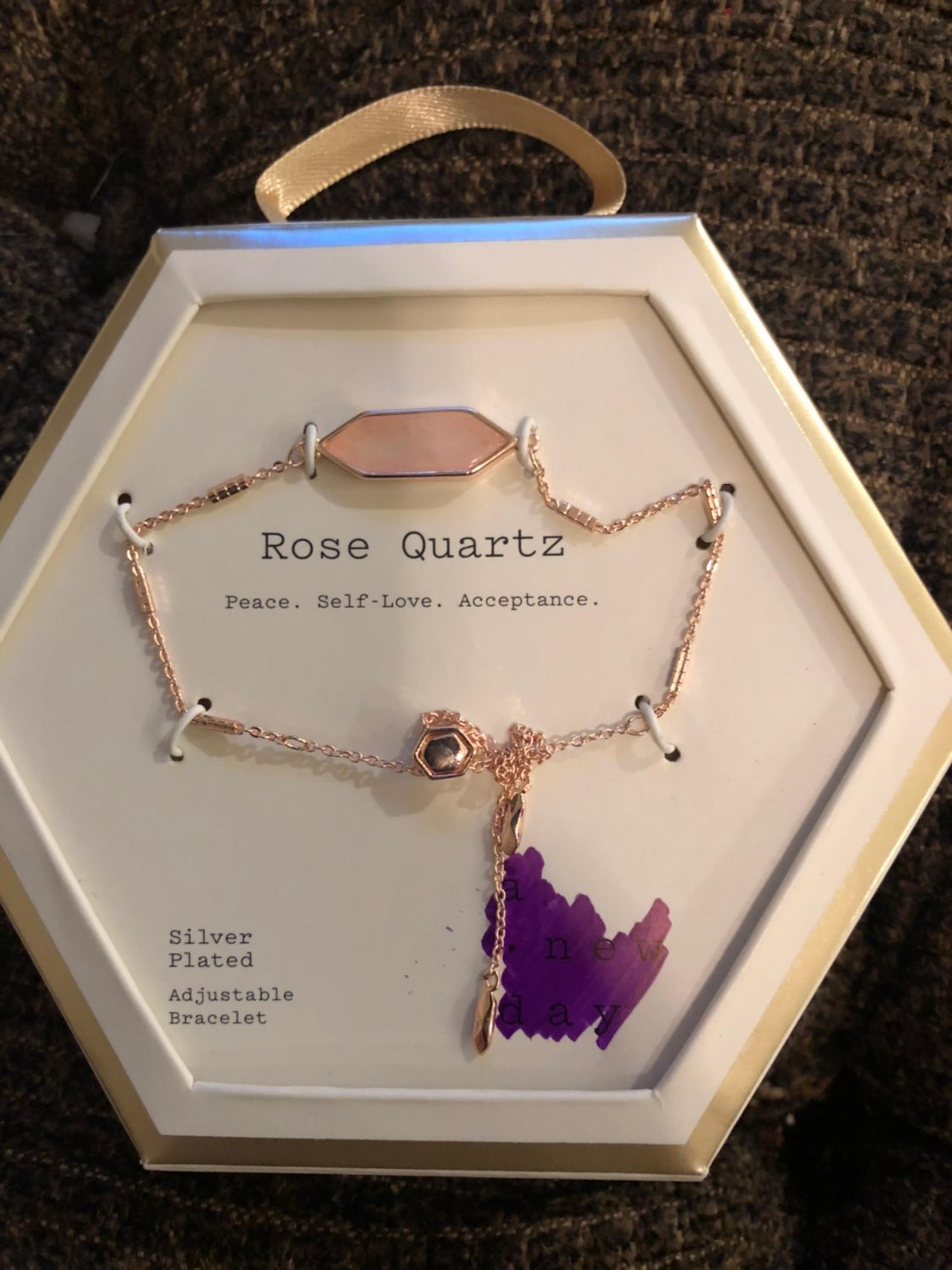 Rose quartz necklace set
