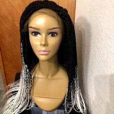 Handmade 2 Colored Big Box Braids