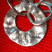 Vintage Silpada B1217 hammered sterling silver circle paper chain bracelet