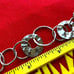 Vintage Silpada B1217 hammered sterling silver circle paper chain bracelet