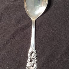 Vintage silver Brodrene tea caddy spoon