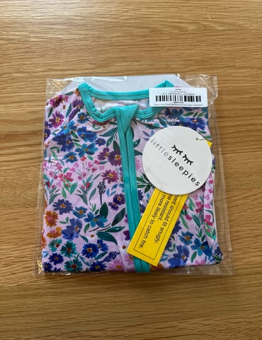 Little Sleepies Sweet Pea zippy • Newborn • NEW