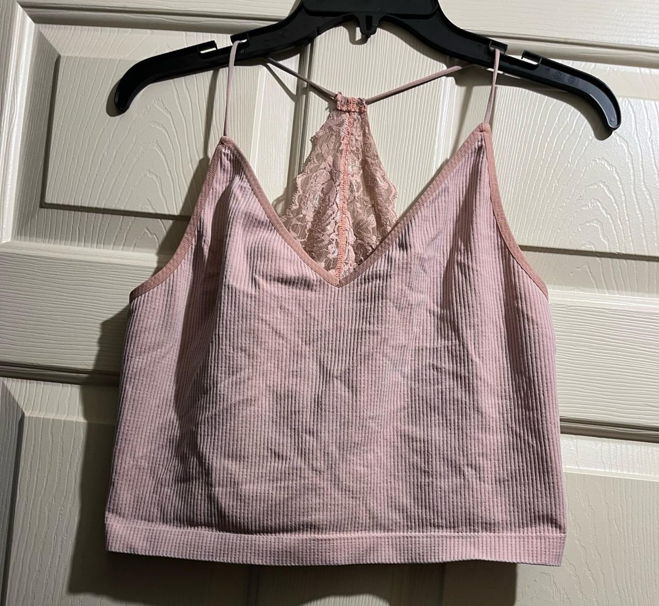 Women’s Crop top tank light coral size L