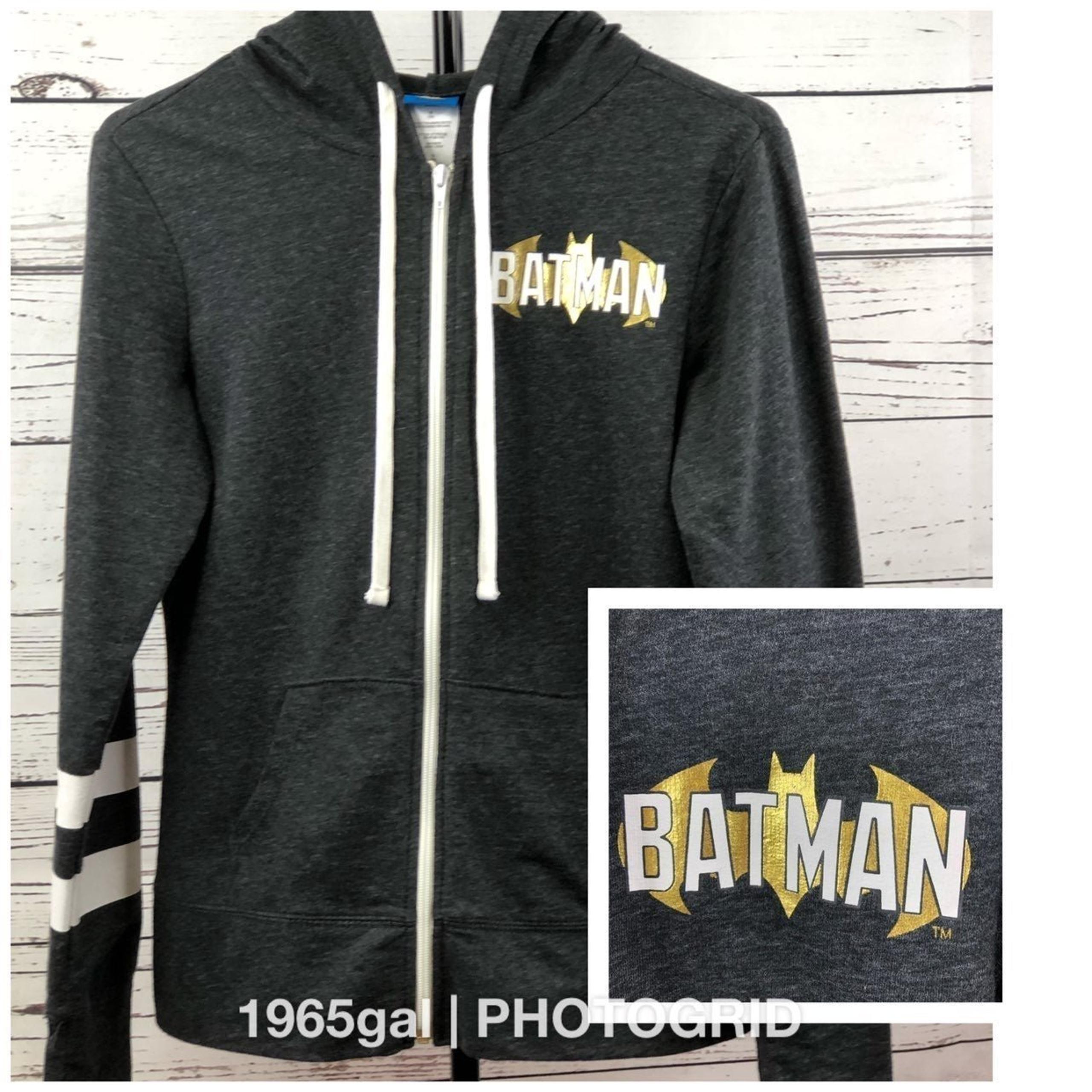 Batman Ladies Med Full Zip Hoodie Junior