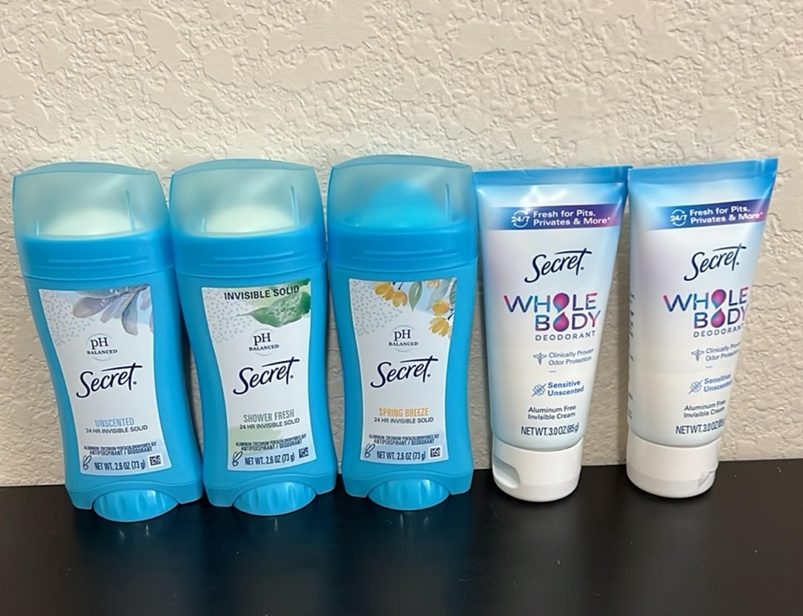 Secret deodorant set