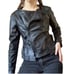 Vintage Rezrekshn By Esther Chen Jacket Wms M Black Leather Excellent Condition