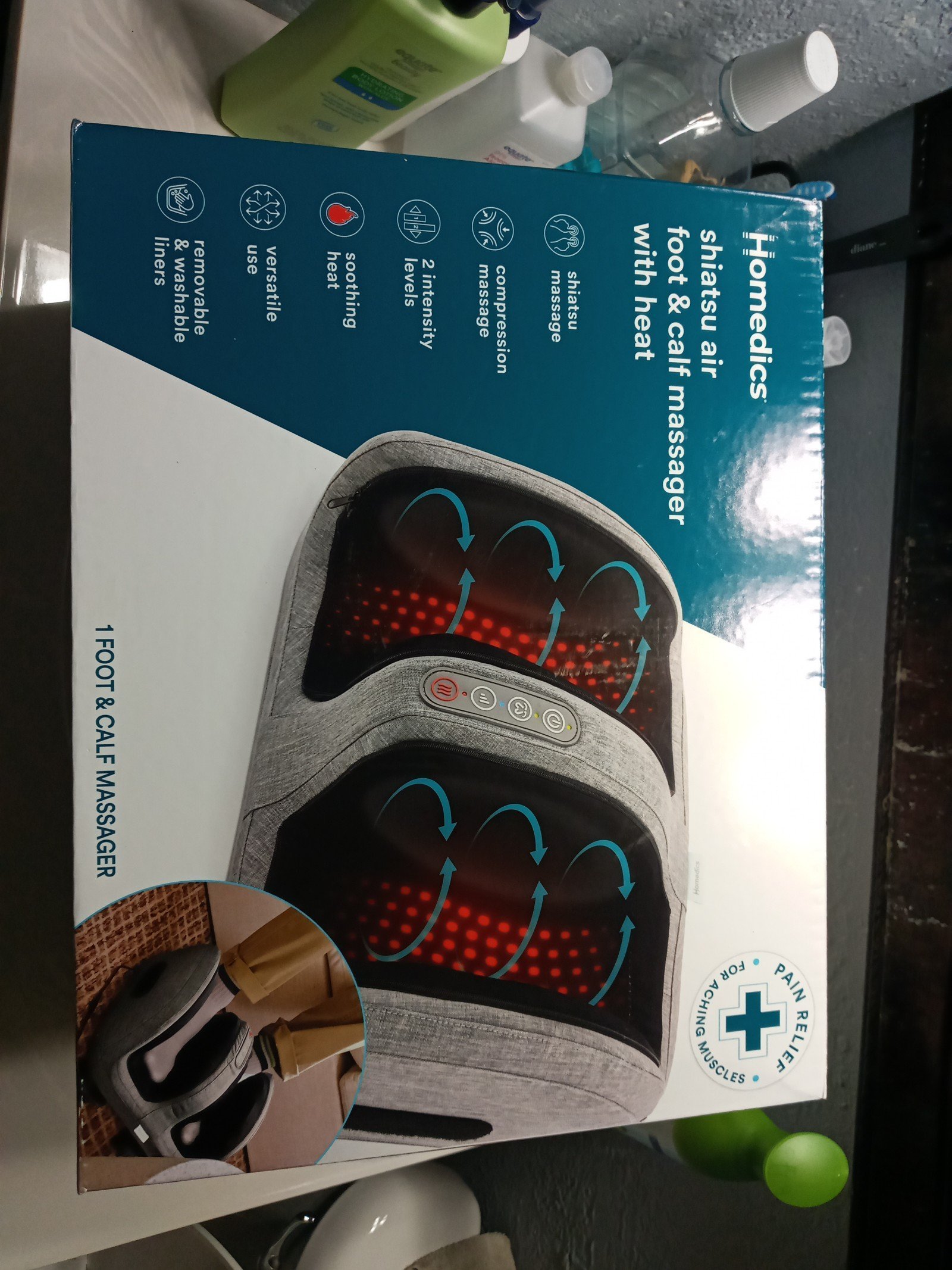 HOMEDICS FOOT AND CALF MASSAGER WITH HEAT
