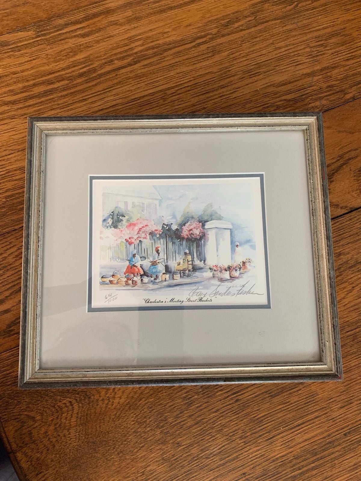 Framed signed & numbered print, well known Charleston artist, Gay Sanders Fisher