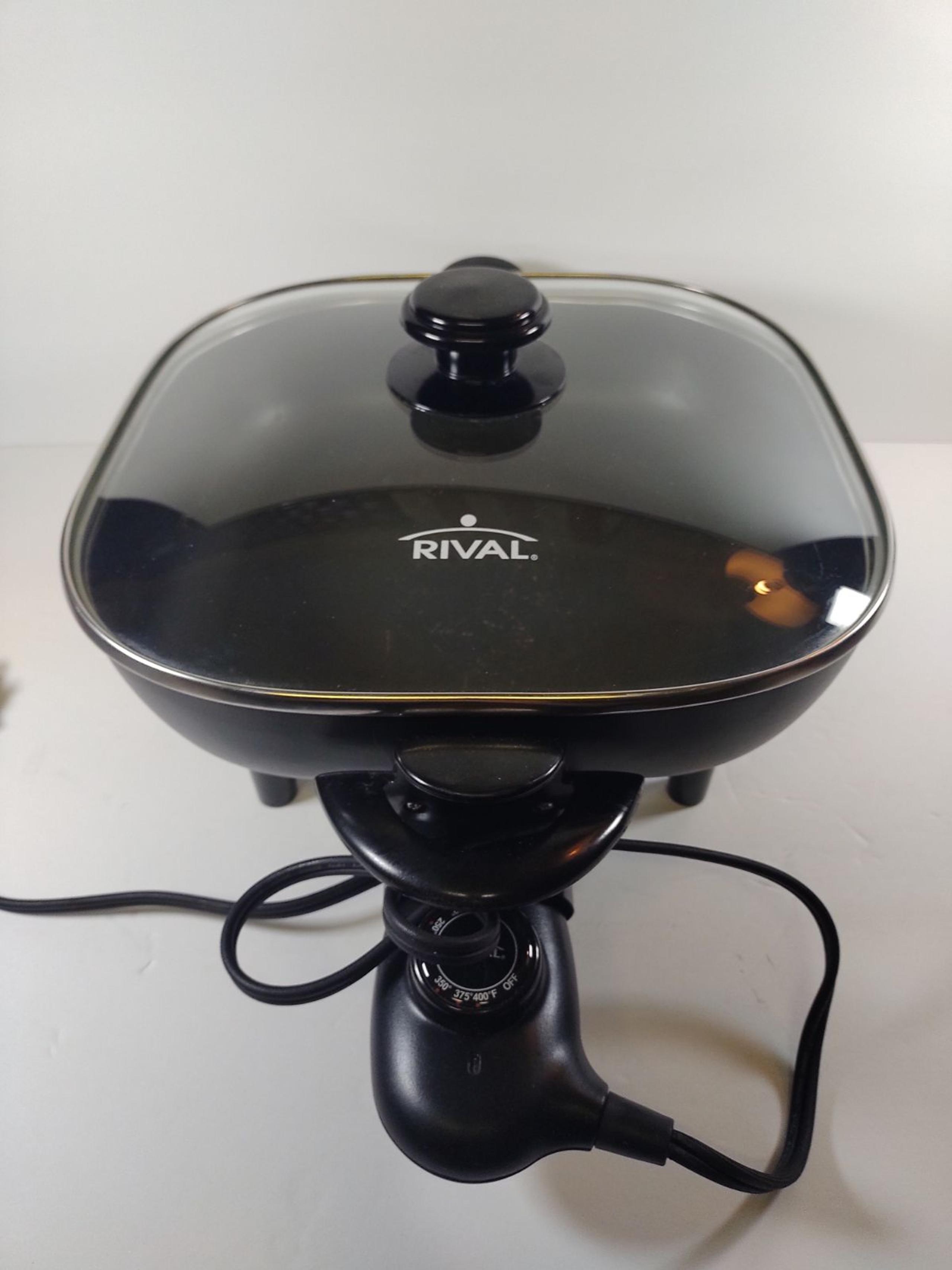 Rival 11 Inch Nonstick Square Electric Skillet Model S11P