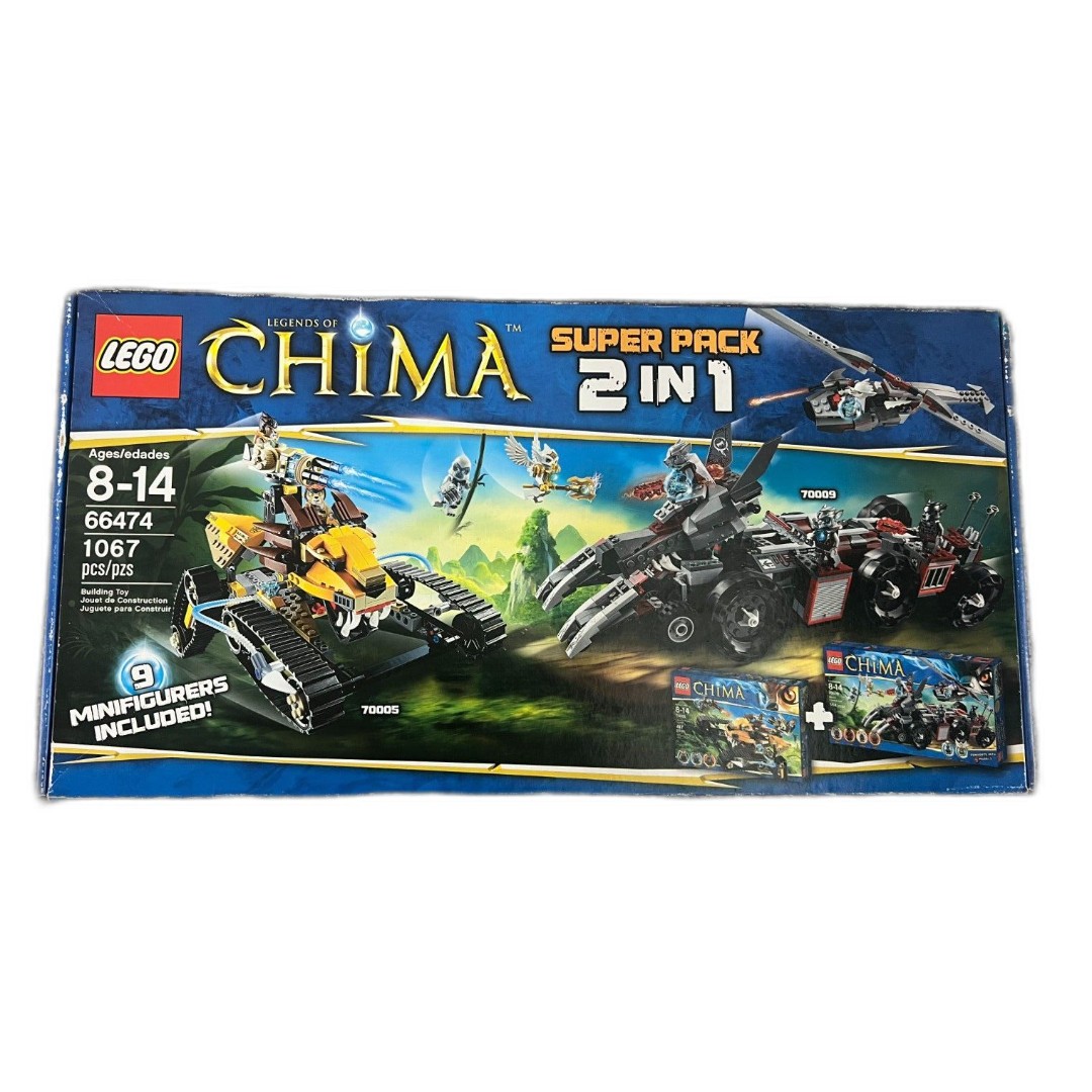 Lego Legends of Chima 66474: 2-in-1 Pack (70005 & 70009) - New & Factory Sealed