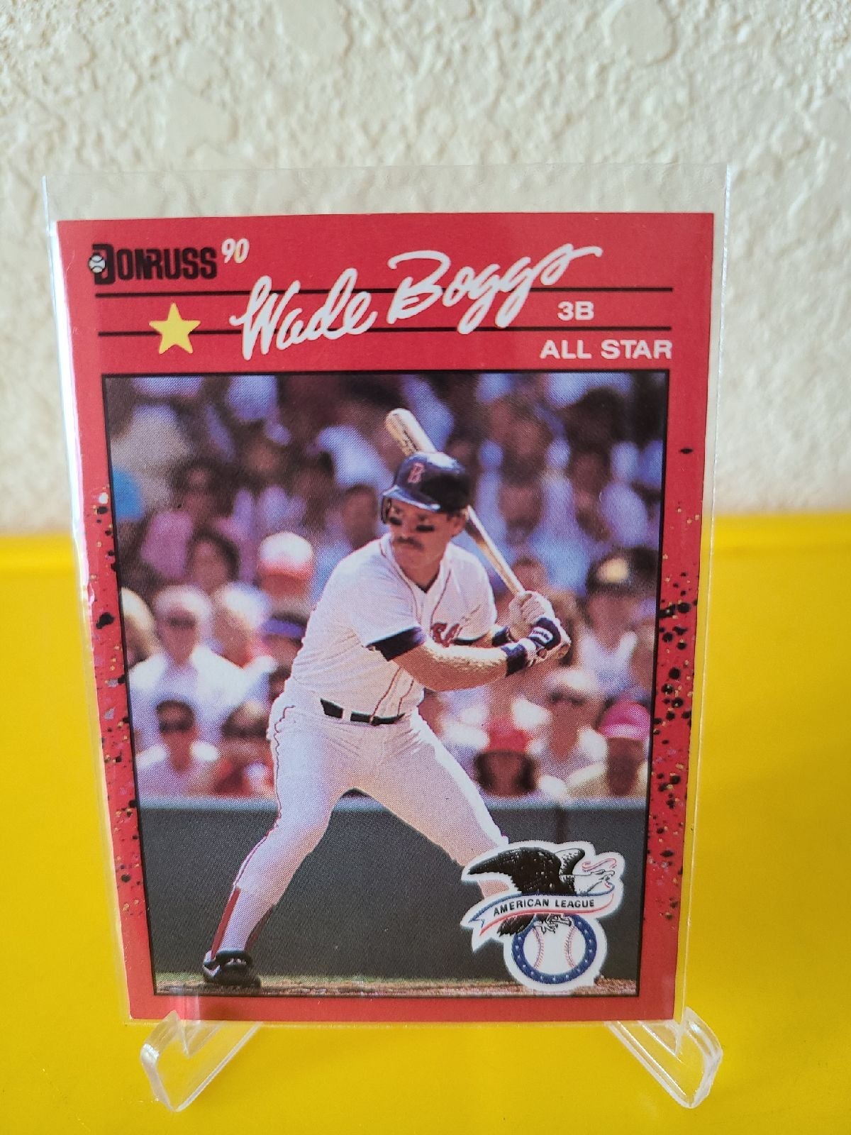 1990 Donruss WADE BOGGS ERROR CARD