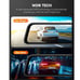 4k mirror dash cam and backup camera