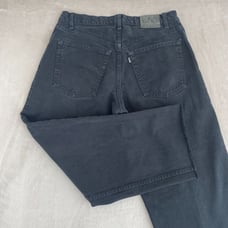 Vintage Levis SilverTab Baggy Jeans Mens 34x28 Black Grunge Skater Hip Hop USA