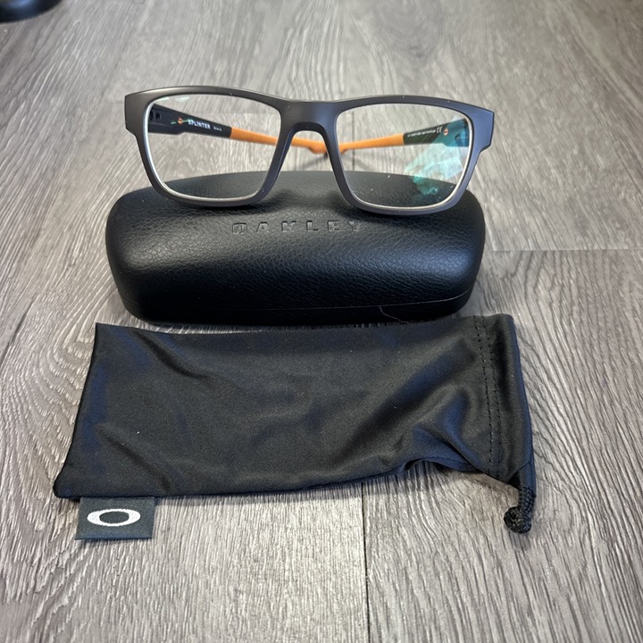 Oakley Splinter OX8077-0552 Mens Satin Flint Square Eyeglasses Frames Only