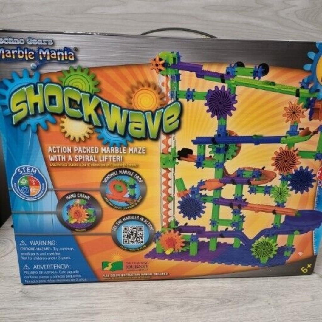 Learning Journey Marble Mania Shockwave Stem 2015 Over 200 Pieces Techno Gears