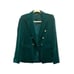 GENERATION LOVE, SAVANNAH VELVET DOUBLE-BREASTED BLAZER IN TEAL, like new