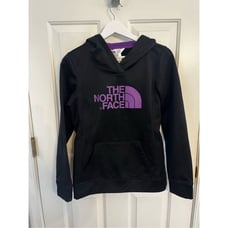 The North Face Black & Purple Scuba Hoodie sz S NWOT