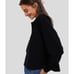 TUCKERNUCK Black Clayton Long Sleeve Knit Polo in Women's size medium/large