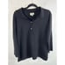 TUCKERNUCK Black Clayton Long Sleeve Knit Polo in Women's size medium/large