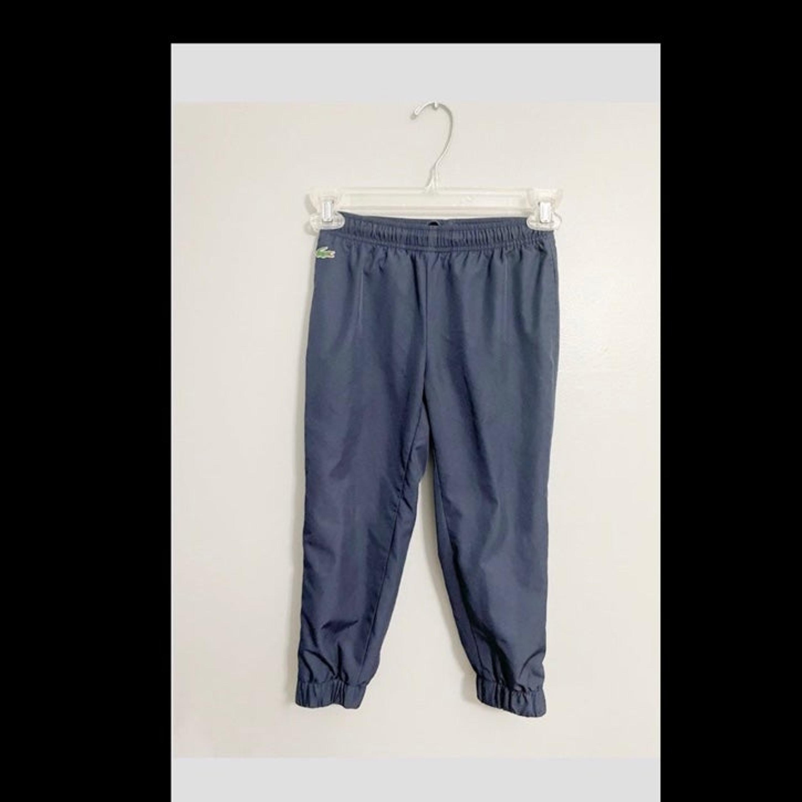 Lacoste Sport Boys size 4T Navy Lined Windbreaker Track Pants
