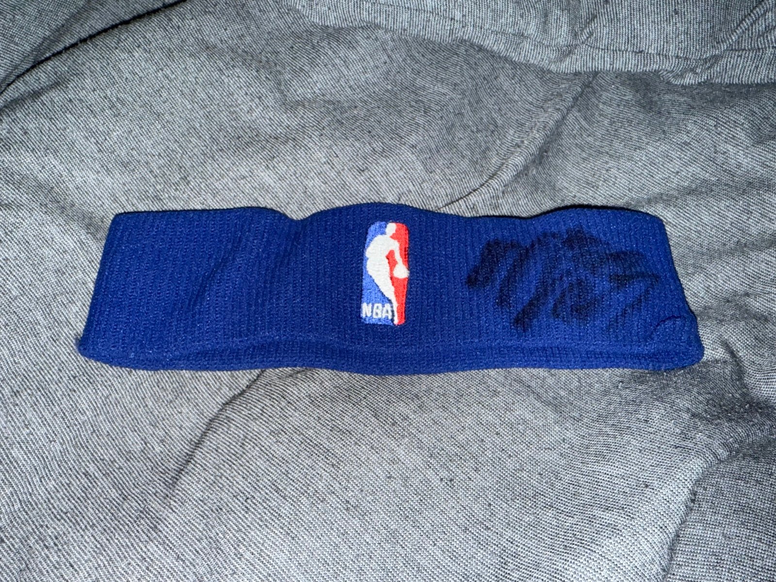 Mitchell Robinson Game Used Autographed Headband