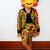 Girls African Print Skirt Outfit