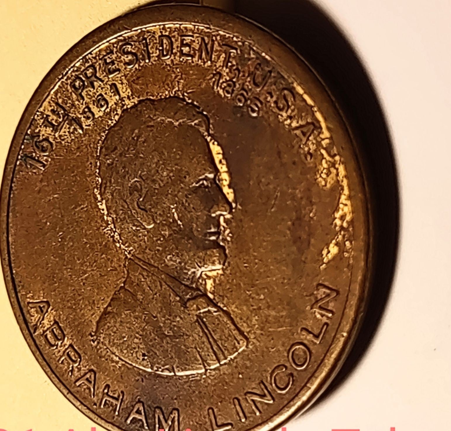 President Abraham Lincoln 1861 Token