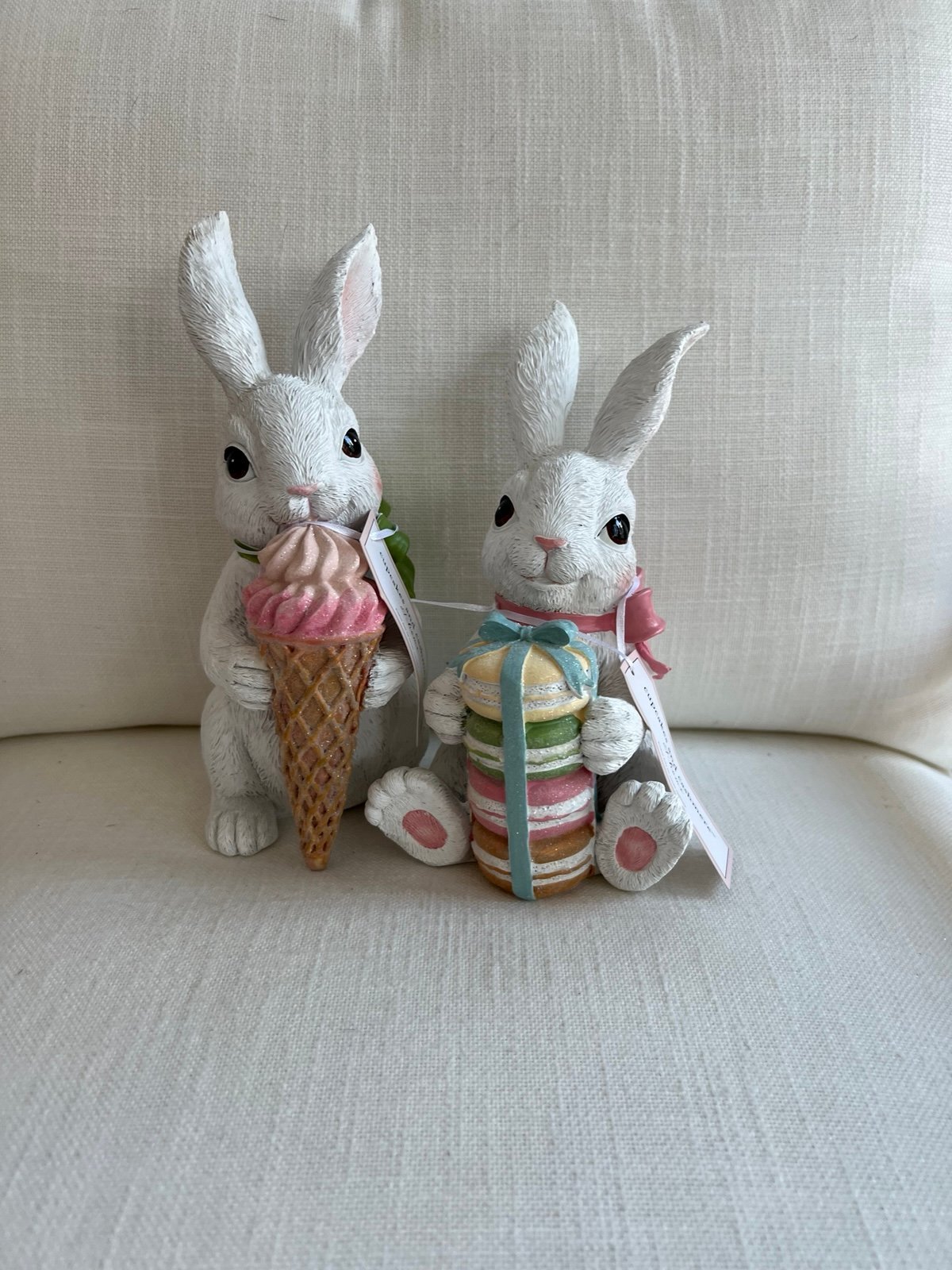 Cupcakes and Cashmere Easter Bunny Set of 2