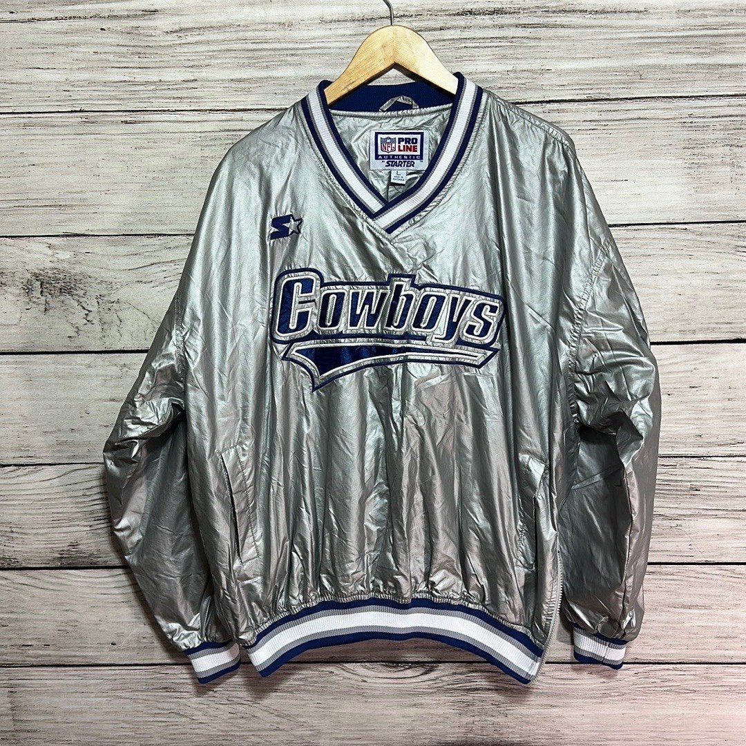 Vintage 90s Dallas Cowboys NFL Starter Americas Team Pullover Windbreaker Jacket