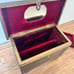 Vintage Brass Copper Plated Wood Jewelry Box