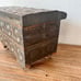 Vintage Brass Copper Plated Wood Jewelry Box