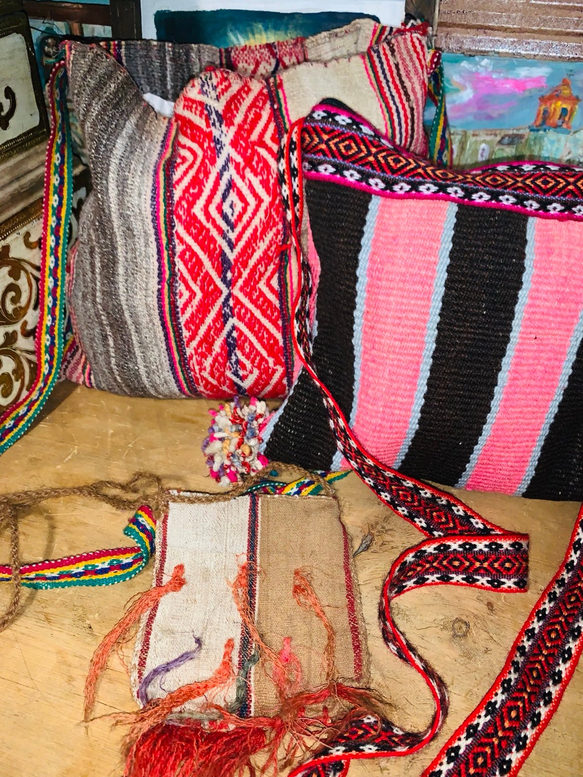 Vintage Peruvian Wool Purses