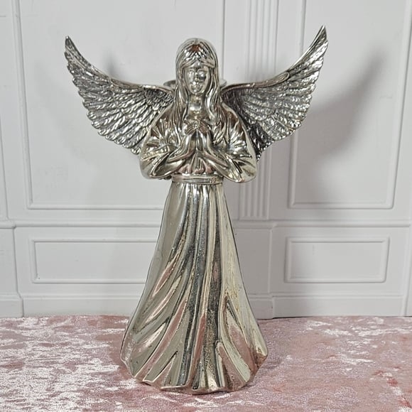 Silver Angel Candle Holder For Taper