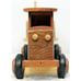 Brown Wooden Logging Truck Toy Moving Wheels 7 x 12 x 5 inch