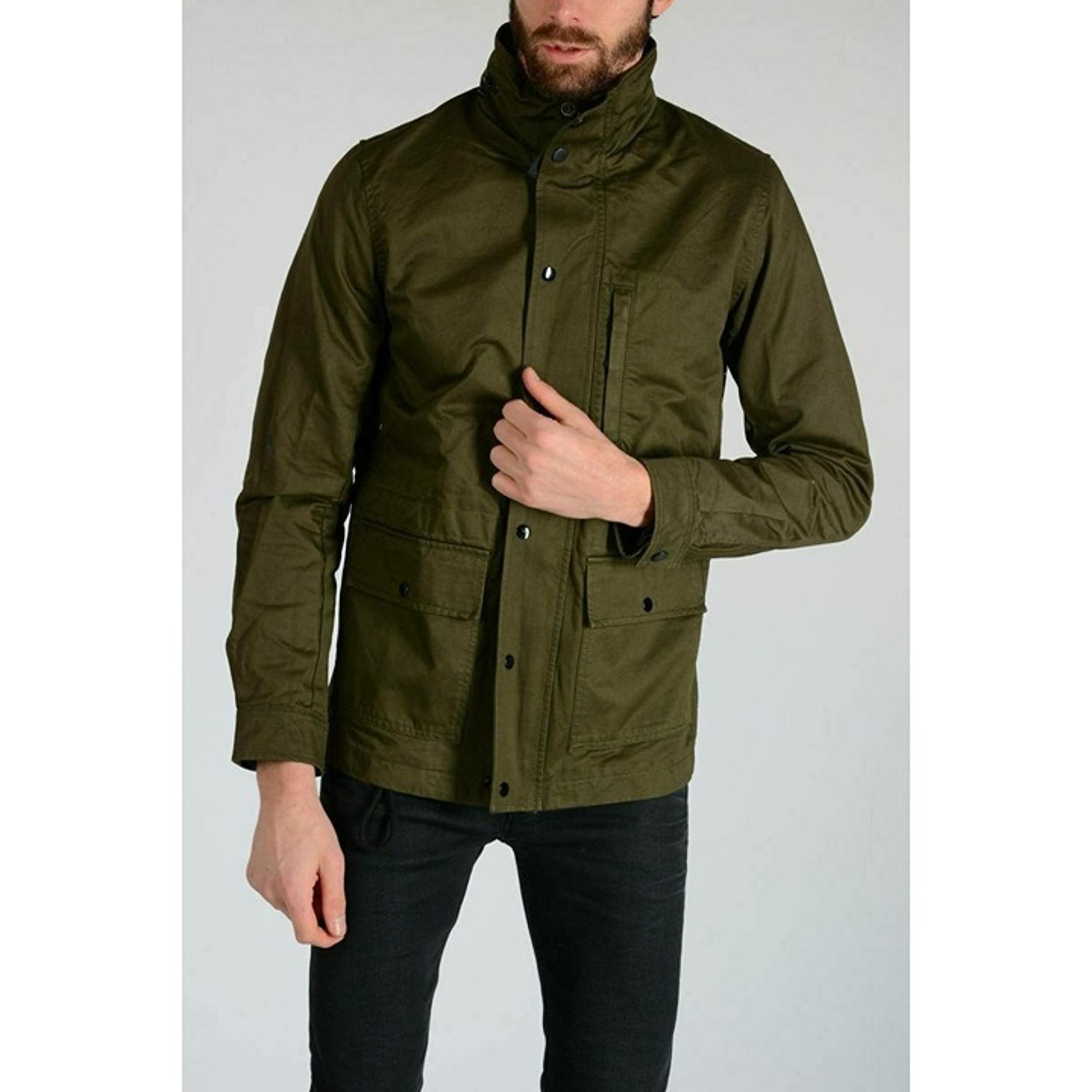 DIESEL Mens Canvas J-WINES Hooded Military Jacket 00SVTZ-0NAOH-5AV Size XL