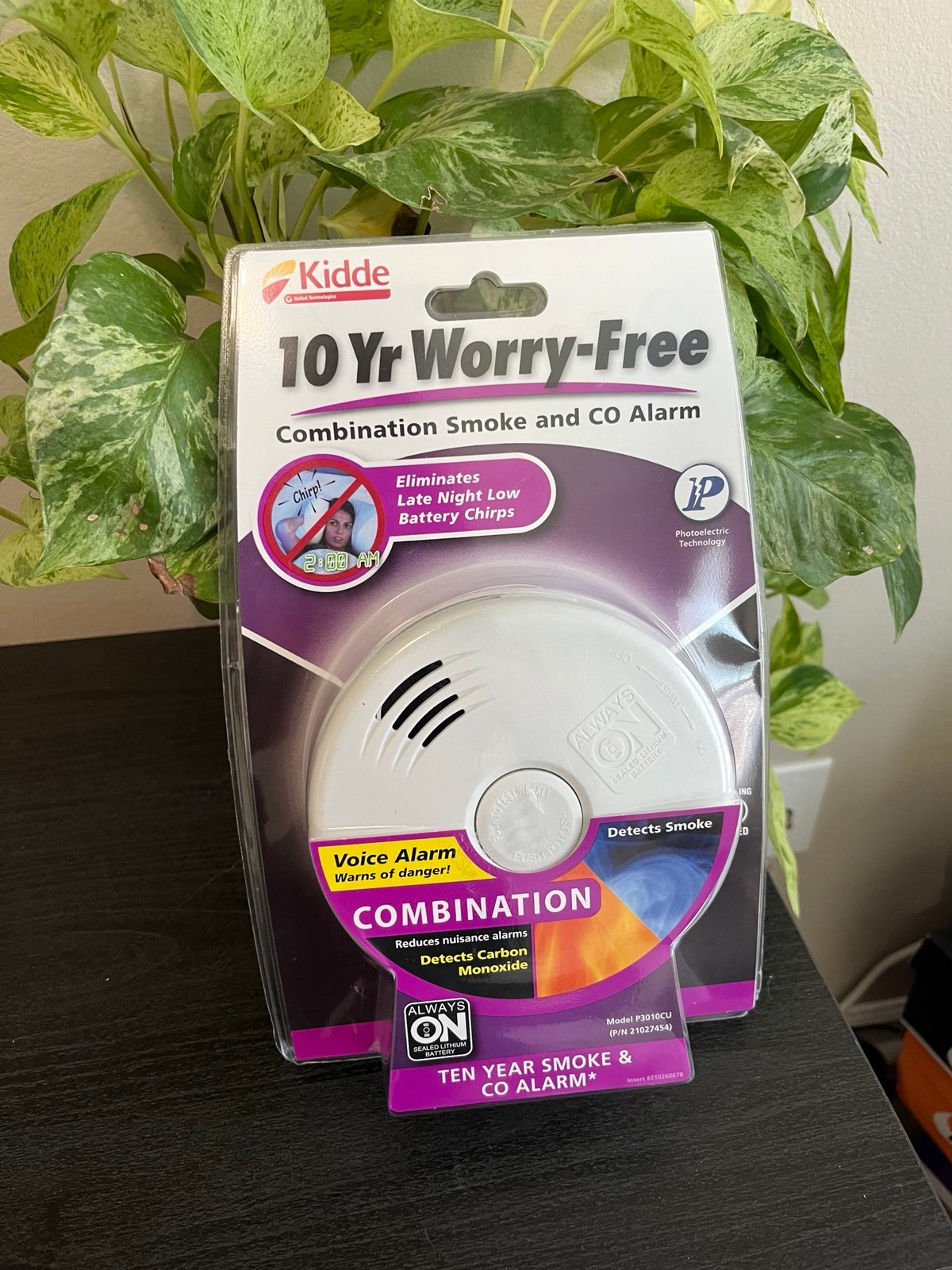 Kidde P3010CU Combination Smoke and Carbon Monoxide Alarm with Voice warning